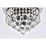 5_Primo 10" Wide Black with Crystal Ceiling Light more views