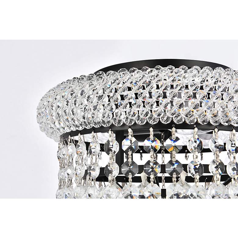 Image 6 Primo 10" Wide Black with Crystal Ceiling Light more views