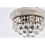 7_Primo 10" Wide Black with Crystal Ceiling Light more views