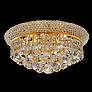 Primo 14" Wide 6-Light Gold and Royal Cut Crystal Ceiling Light