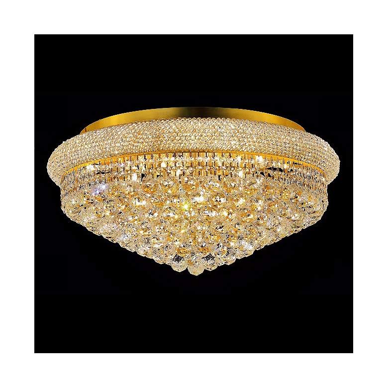 Image 1 Primo 15-Light  Royal Cut Crystal and Gold Ceiling Light
