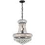 2_Primo 16" Wide Black and Crystal Pendant Light