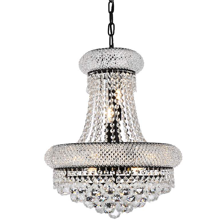 Image 4 Primo 16" Wide Black and Crystal Pendant Light more views