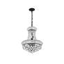 Primo 16" Wide Black and Crystal Pendant Light