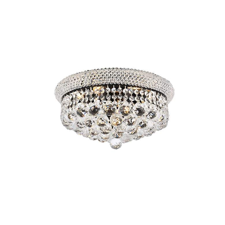 Image 3 Primo 16" Wide Black with Clear Crystal Ceiling Light more views