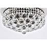 4_Primo 16" Wide Black with Clear Crystal Ceiling Light more views