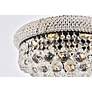 5_Primo 16" Wide Black with Clear Crystal Ceiling Light more views