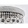 6_Primo 16" Wide Black with Clear Crystal Ceiling Light more views