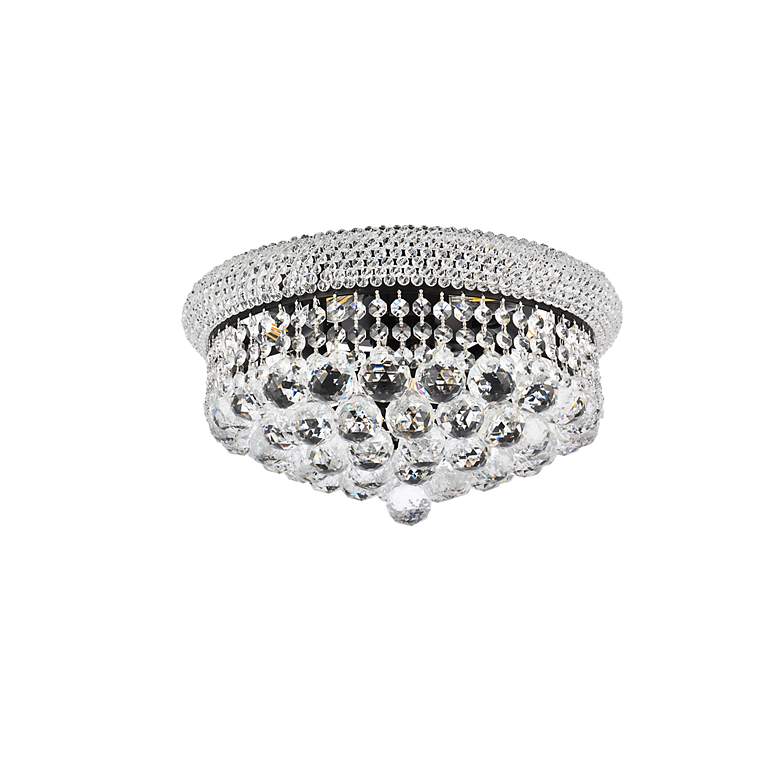 Image 7 Primo 16" Wide Black with Clear Crystal Ceiling Light more views