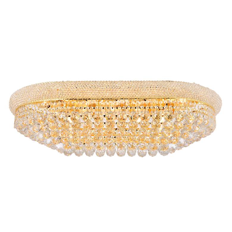 Image 1 Primo 18 Lt Gold Flush Mount Clear