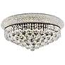 1_Primo 20" Wide Black and Clear Crystal Ceiling Light