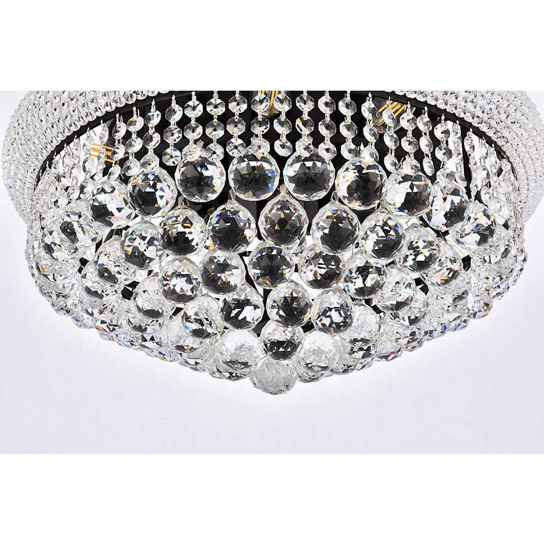 Image 4 Primo 20" Wide Black and Clear Crystal Ceiling Light more views