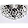 4_Primo 20" Wide Black and Clear Crystal Ceiling Light more views