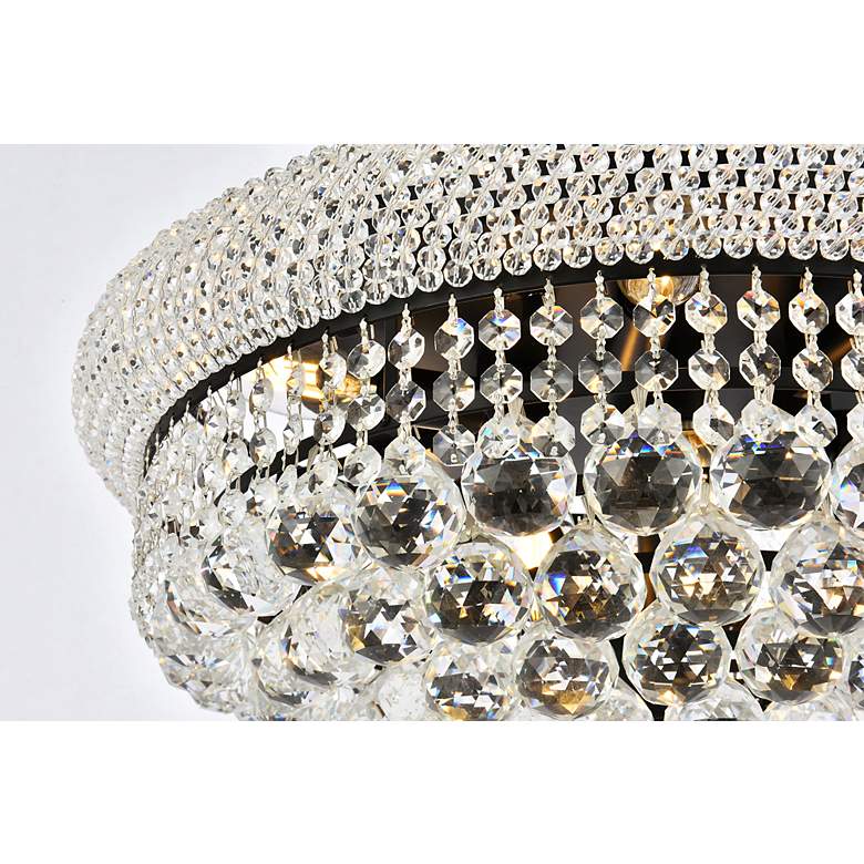Image 5 Primo 20" Wide Black and Clear Crystal Ceiling Light more views