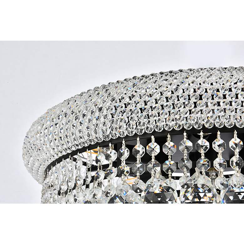 Image 6 Primo 20" Wide Black and Clear Crystal Ceiling Light more views