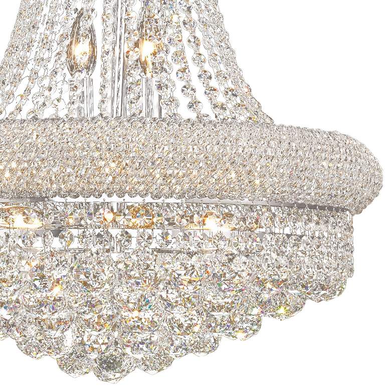 Primo 20&quot; Wide Chrome Crystal Chandelier more views