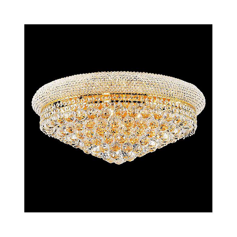 Image 1 Primo 24" Wide 12-Light Gold Cut Crystal Ceiling Light