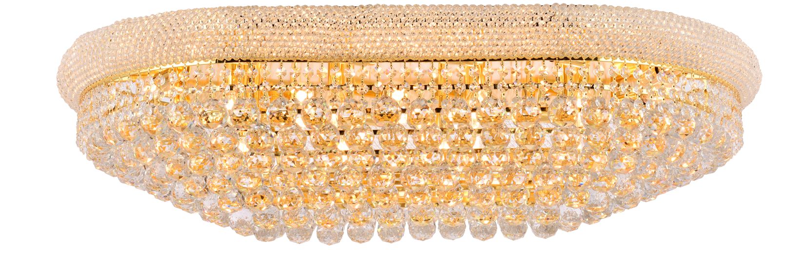 Image 2 Primo 24 Lt Gold Flush Mount Clear