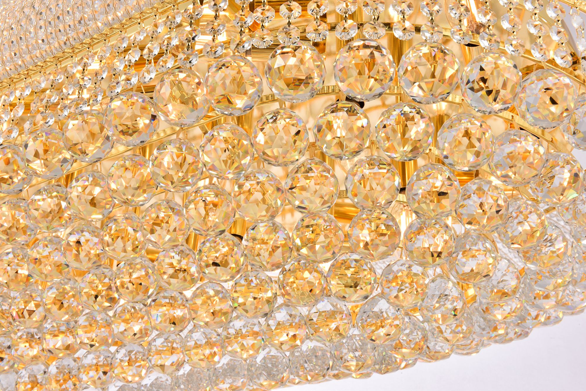 Image 7 Primo 24 Lt Gold Flush Mount Clear more views