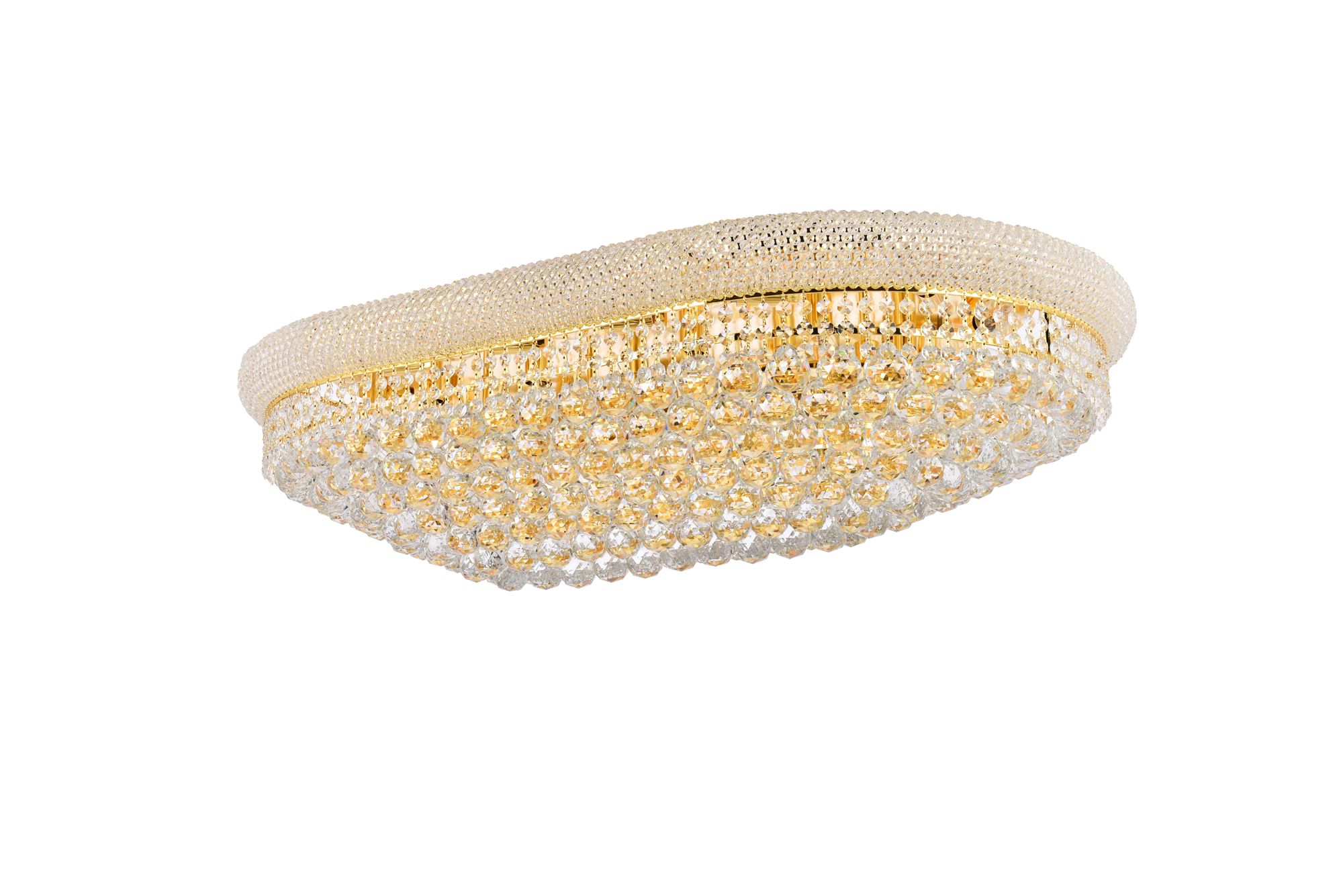 Primo 24 Lt Gold Flush Mount Clear