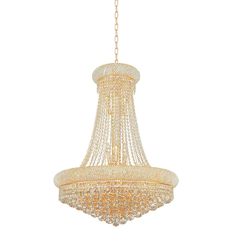 Image 3 Primo 28 inch Traditional Gold and Crystal Chandelier by Elegant Lighting more views