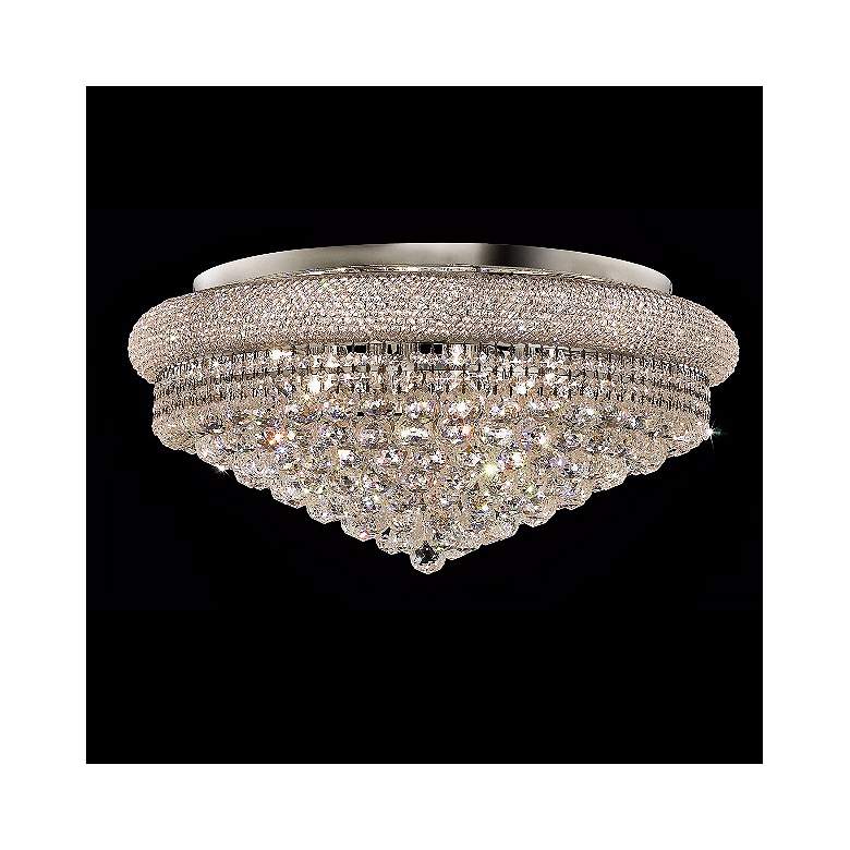 Image 1 Primo 28 inch Wide Royal Cut Crystal and Chrome 15-Light Ceiling Light