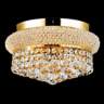 Primo 4-Light Royal Cut Crystal and Gold Ceiling Light