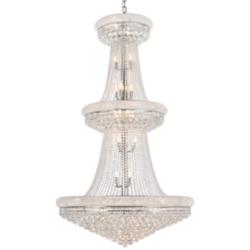 Primo 42&quot; Wide Royal Cut Clear Crystal 38-Light Chandelier