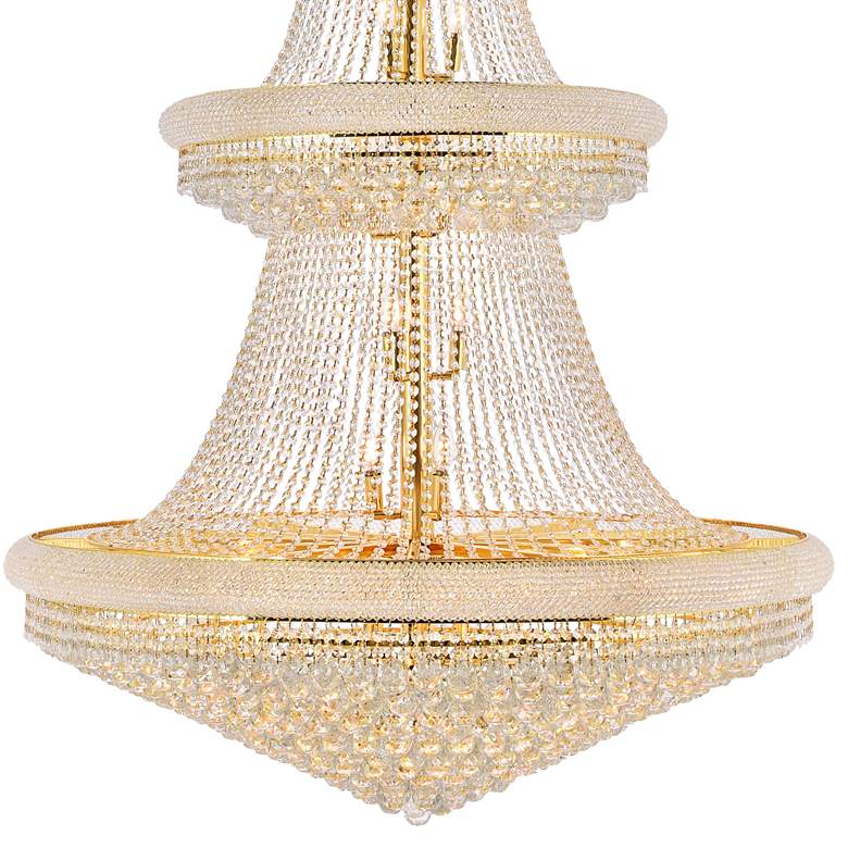 Image 3 Primo 48" Wide Royal Cut Clear Crystal 42-Light Chandelier more views