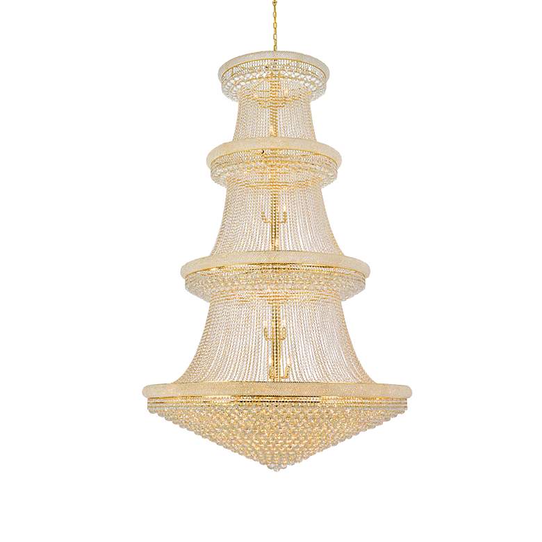 Image 3 Primo 56 Lt Gold Chandelier Clear more views