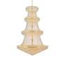 Primo 56 Lt Gold Chandelier Clear