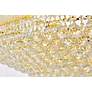 Primo 56 Lt Gold Chandelier Clear