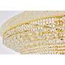 Primo 56 Lt Gold Chandelier Clear