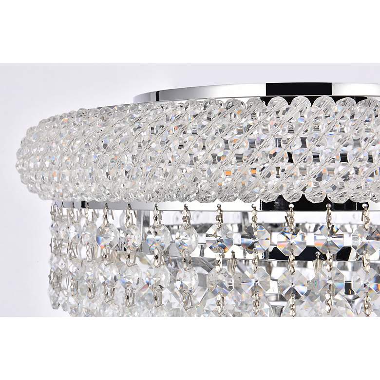 Image 5 Primo 6 Light Royal Cut Crystal Flushmount Chandelier more views
