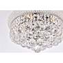 6_Primo 6 Light Royal Cut Crystal Flushmount Chandelier more views