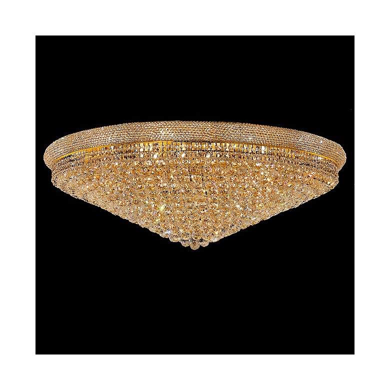Image 1 Primo Royal Cut Crystal and Gold 48 inch Wide Ceiling Light