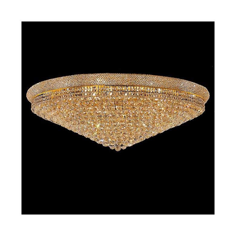 Image 1 Primo Royal Cut Crystal and Gold 48" Wide Ceiling Light
