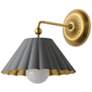 1_Primrose 1-Light Wall Sconce Grey / Gold