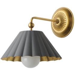 Primrose 1-Light Wall Sconce Grey / Gold