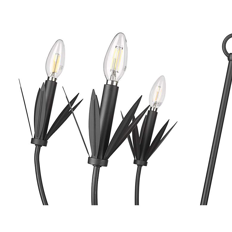 Image 6 Primrose 30 1/2" Wide Matte Black 6-Light Chandelier more views