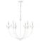 Primrose 30 1/2" Wide White 6-Light Chandelier