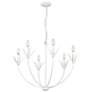 4_Primrose 30 1/2" Wide White 6-Light Chandelier more views