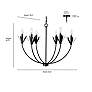 7_Primrose 30 1/2" Wide White 6-Light Chandelier more views