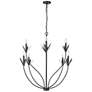 2_Primrose 40 1/2" Wide Black 8-Light Chandelier more views
