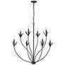 3_Primrose 40 1/2" Wide Black 8-Light Chandelier more views