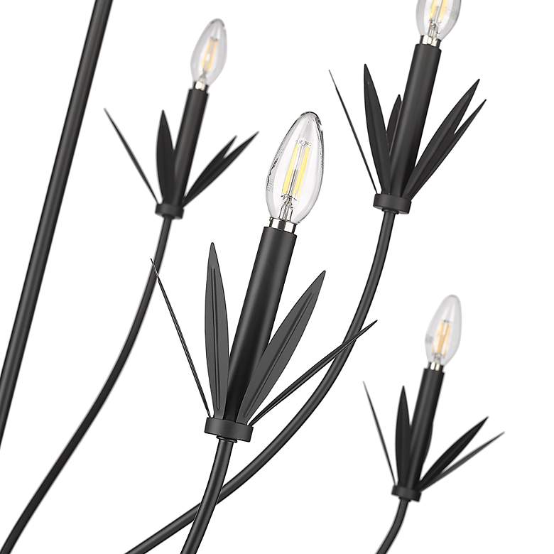 Image 6 Primrose 40 1/2" Wide Black 8-Light Chandelier more views
