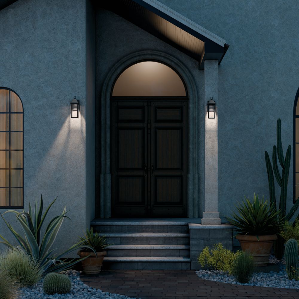 Image 3 Prin 14 Inch 1 Light Outdoor DarkSky Wall Light with Clear Glass in Black more views