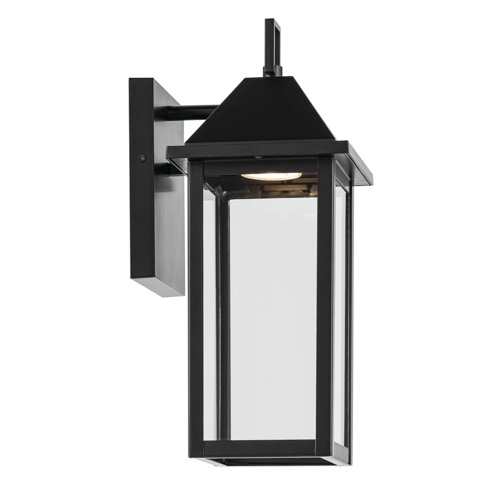 Image 4 Prin 14 Inch 1 Light Outdoor DarkSky Wall Light with Clear Glass in Black more views