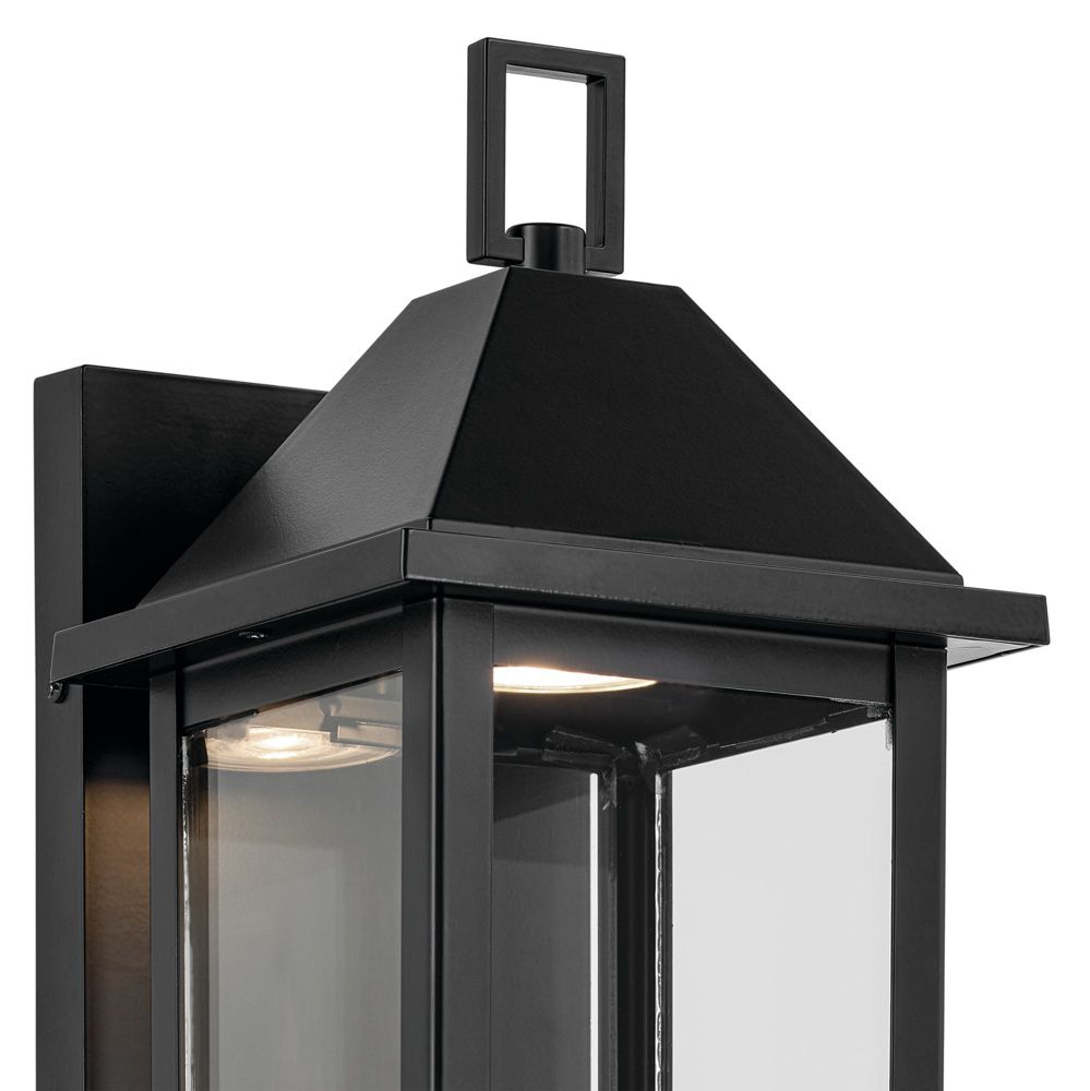 Image 6 Prin 14 Inch 1 Light Outdoor DarkSky Wall Light with Clear Glass in Black more views