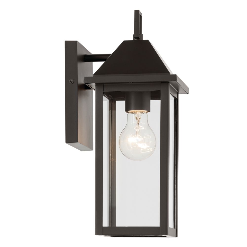 Image 4 Prin 14 Inch 1 Light Outdoor Wall Light with Clear Glass in Olde Bronze more views